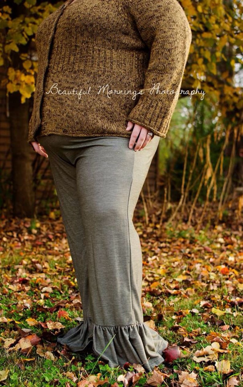 Matilda Jane Inspired Plus Size Womens Ruffle Pants