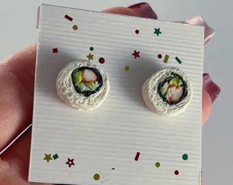 California Roll Sushi Earrings