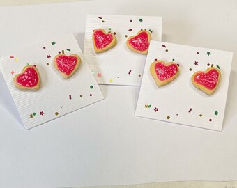 Valentines Cookie Earrings