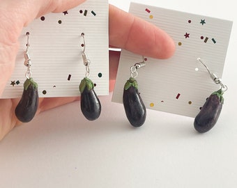 Eggplant Earrings