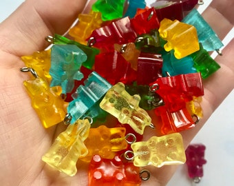 Resin Gummibear Dangle Earrings