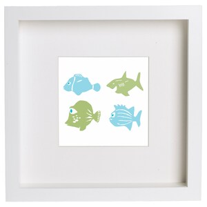 Fishes Printable Art - KN-F01, digital instant download