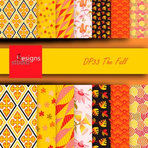 INSTANT DOWNLOAD  DP33 Digital patterns fall colors digital papers surface design digital backgrounds scrapbooks blog printable print pdf