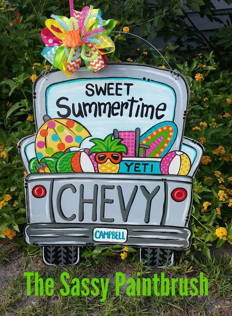 Beach Ready Pick Up Door Hanger