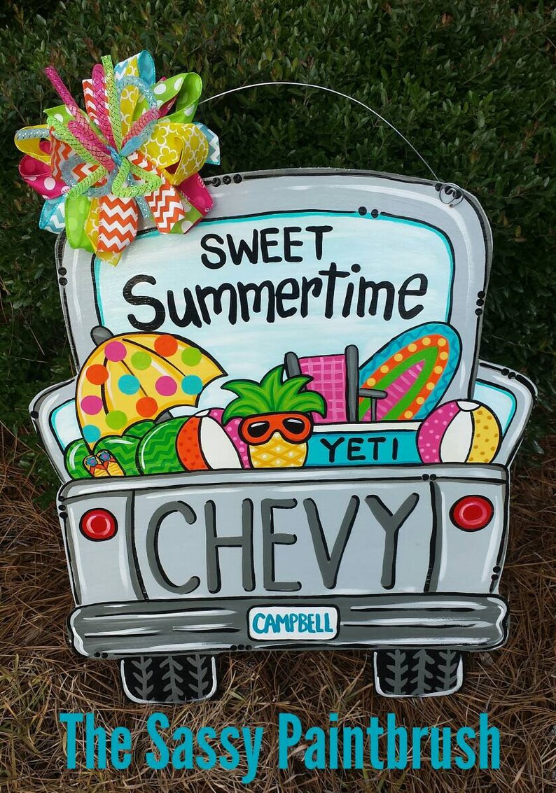 Beach Ready Pick Up Door Hanger