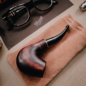 Leather Pipe Bag Pipe Case Personalized Pipe Bag Leather Bag for one Pipe Genuine Leather Leather pipe roll leather pipe pouch