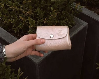 Pearl wallet,Wallet for coins,Small wallet,Women wallet,Leather Wallet,Credit card wallet,Handmade Leather wallet gift, coin purse