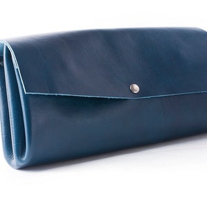 Bolso de cuero, embrague de cosméticos, embrague de documentos, embrague de teléfono, embrague de los hombres, bolso de dinero, embrague unisex, embrague curtido vegetal