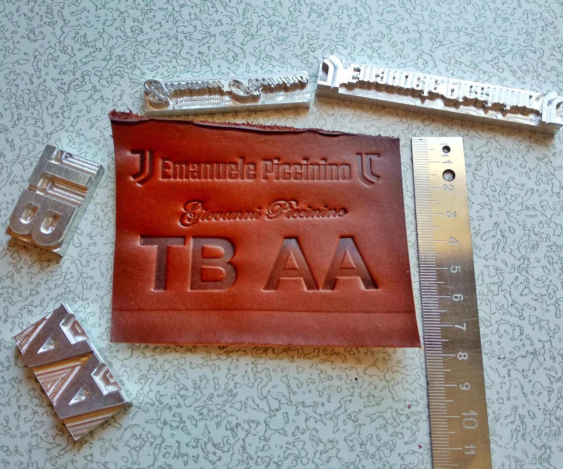 Stamp for Embossing Name or Short Text Etsy