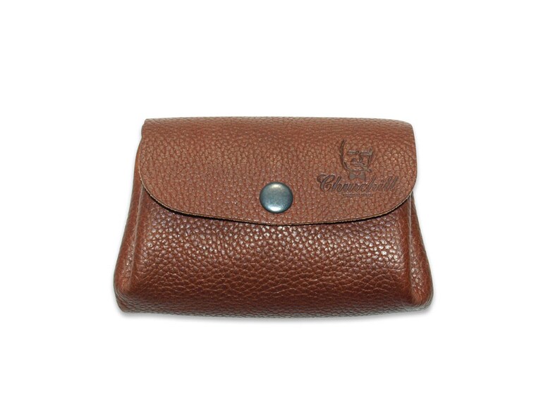 Cartera marrón de cuero hecha a mano, regalo de soporte de cuero, billetera para monedas, bolsa de cuero, cuero de las mujeres de la cartera, billetera de dinero con regalo de clip imagen 2