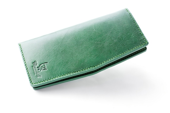 Portefeuille En Cuir Véritable Vert Fait Main Au Royaume-Uni - Neuf Avec étiquettes - Classique Porte-cartes