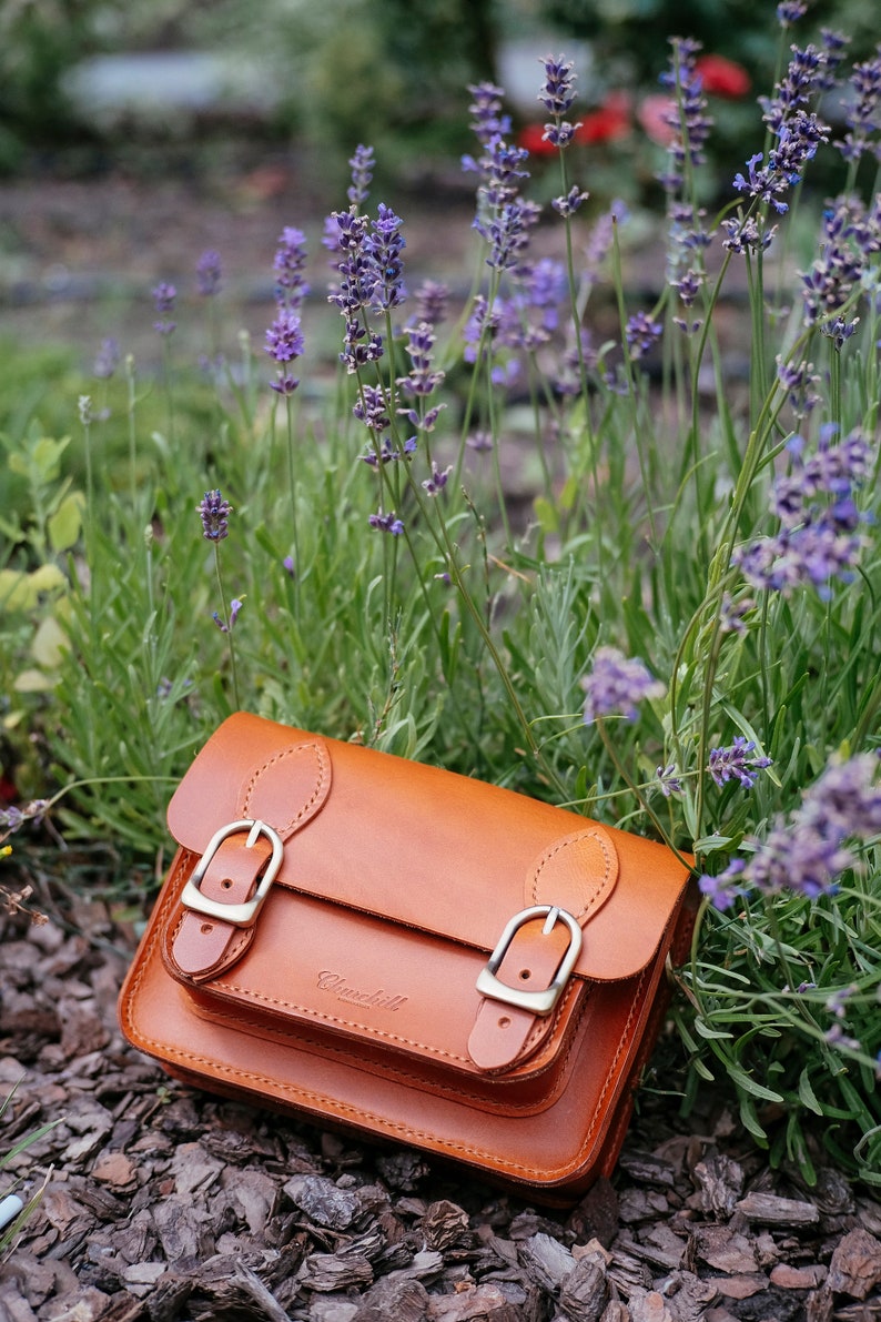 Classic British Satchel Bag Tan Leather Cross Body Bag - Etsy