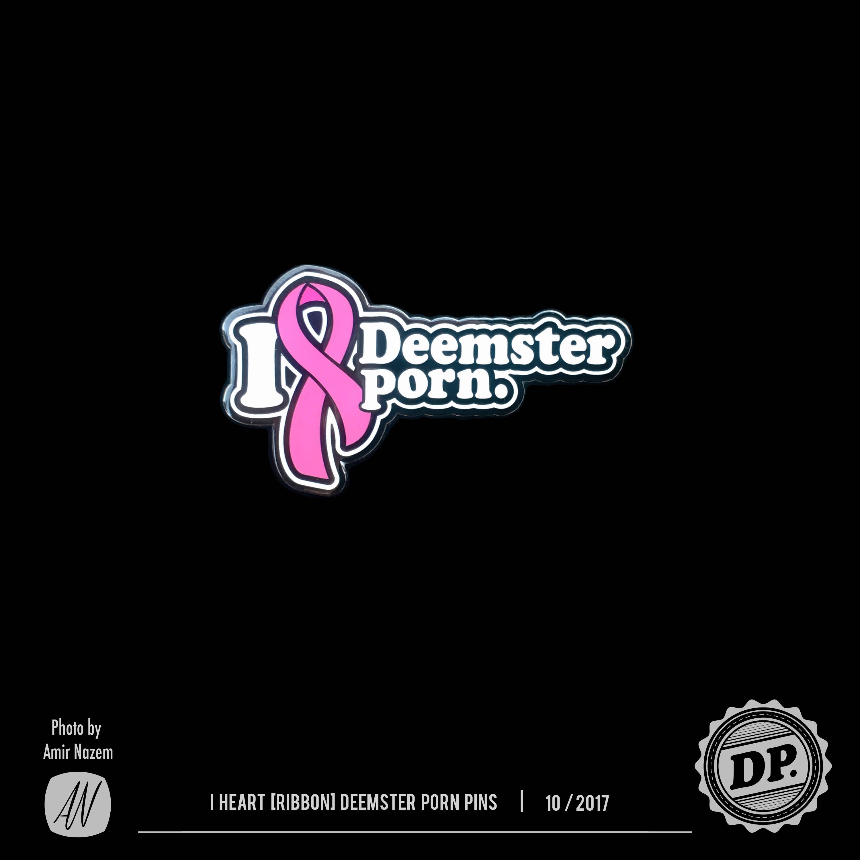 I heart [ribbon] Deemster Porn Pin