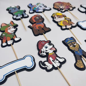 Pup Cupcake Toppers | Set of 12