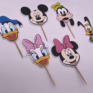 Mickey Cupcake Toppers | Set of 12