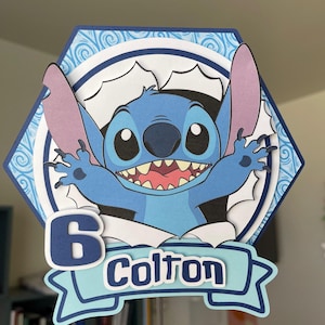 Stitch Cake Topper | Birthday Cake Topper | Customizable