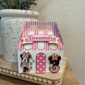Minnie Mouse Favor Box | Customizable | Personalized