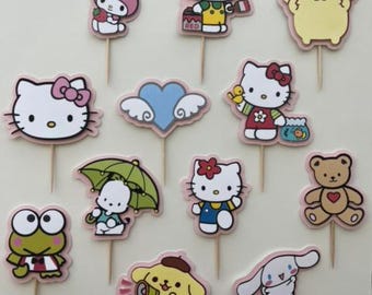 Cute Cupcake Toppers | Set of 12