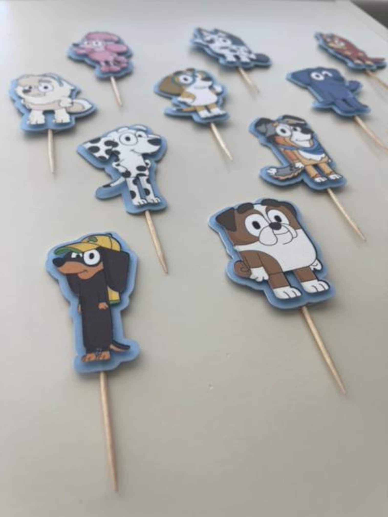Bluey Friends Cupcake Toppers | Set of 12