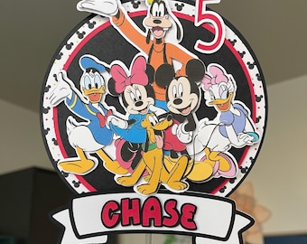 Mickey Cake Topper | Customizable | Birthday Cake Topper