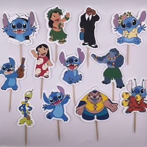 Stitch Cupcake Toppers | Set of 12