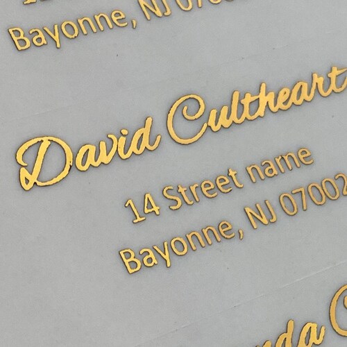 Personalized Return Address Clear Envelope Labels Stickers Etsy UK