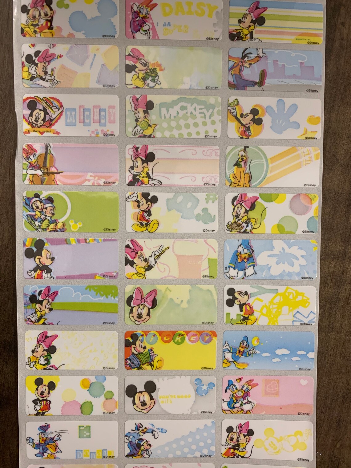 MICKEY MOUSE CLUBHOUSE Name Label School Label Waterproof Etsy