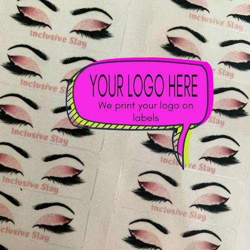 Foil Lash Name Stickers Custom Eyelash Case Labels Eyelash Etsy