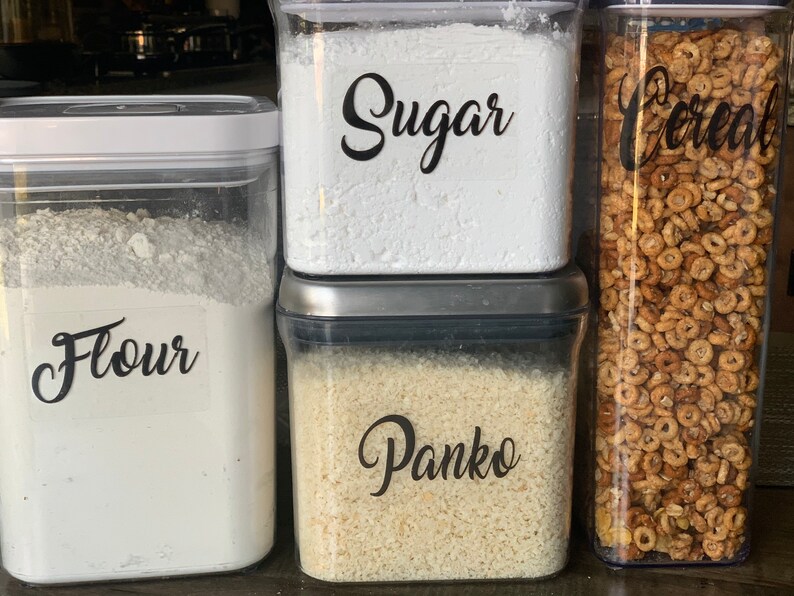 Kmart pantry food storage labels