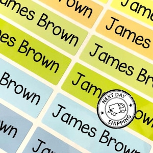 Personalized colorful Name Labels Waterproof Kids Stickers, School & Daycare