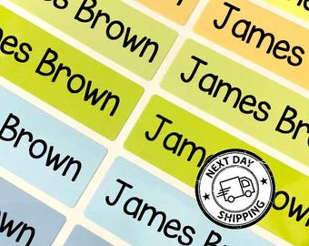 Personalized colorful Name Labels Waterproof Kids Stickers, School & Daycare