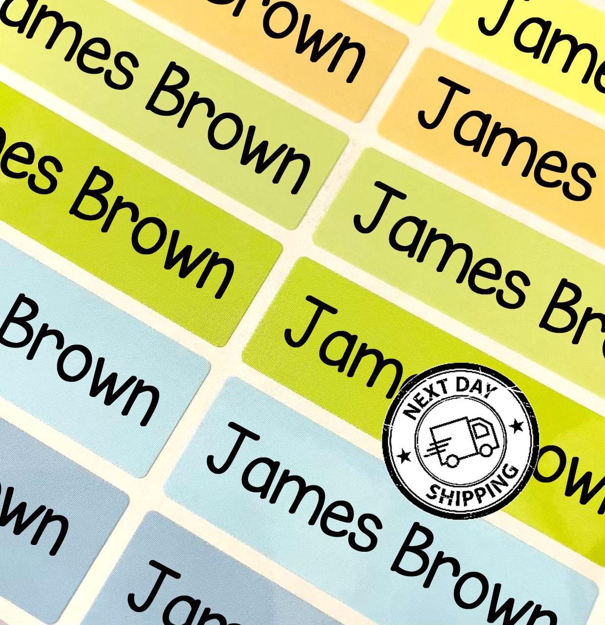 Personalized colorful Name Labels Waterproof Kids Stickers, School & Daycare