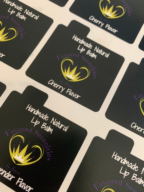 Tamper-proof Personalized Chapstick Labels/white Square ...