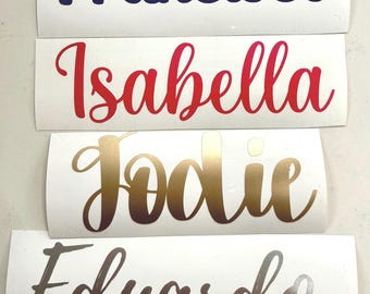 Custom Text Vinyl Decal: Personalized Name or Word Decal