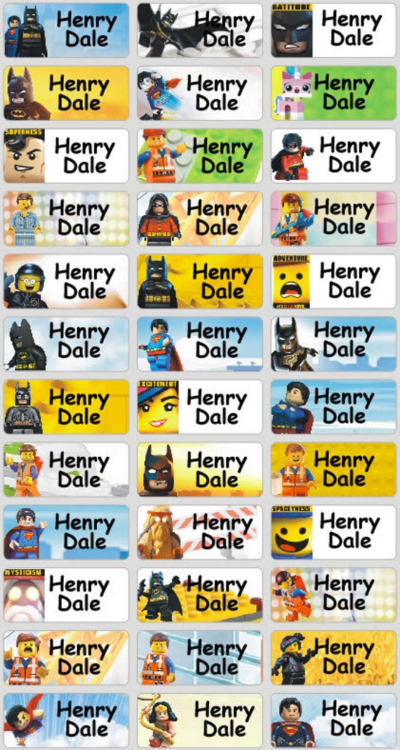 lego name labels
