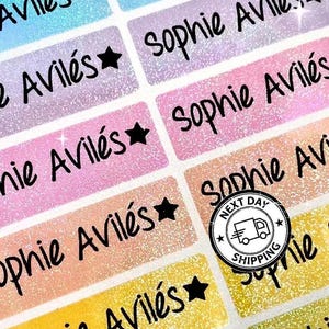 Personalized Rainbow Name Labels: Waterproof, Durable Stickers for School & Daycare