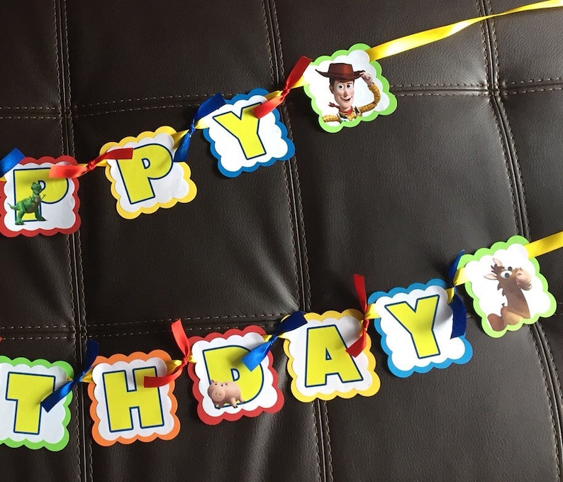 TOY STORY Personalized Birthday Party Banner Etsy