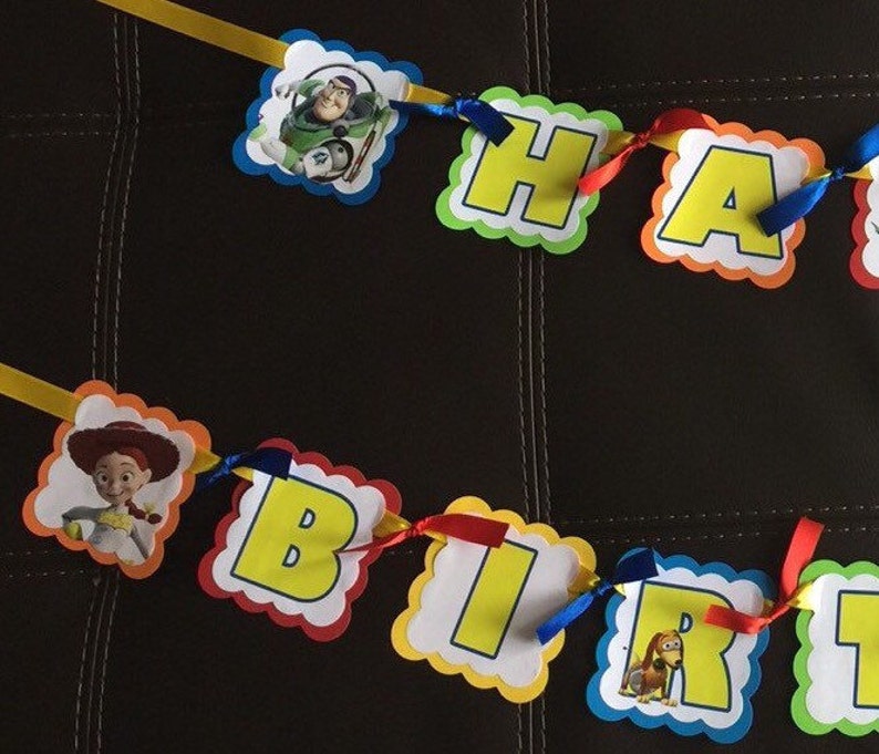 TOY STORY Personalized Birthday Party Banner Etsy