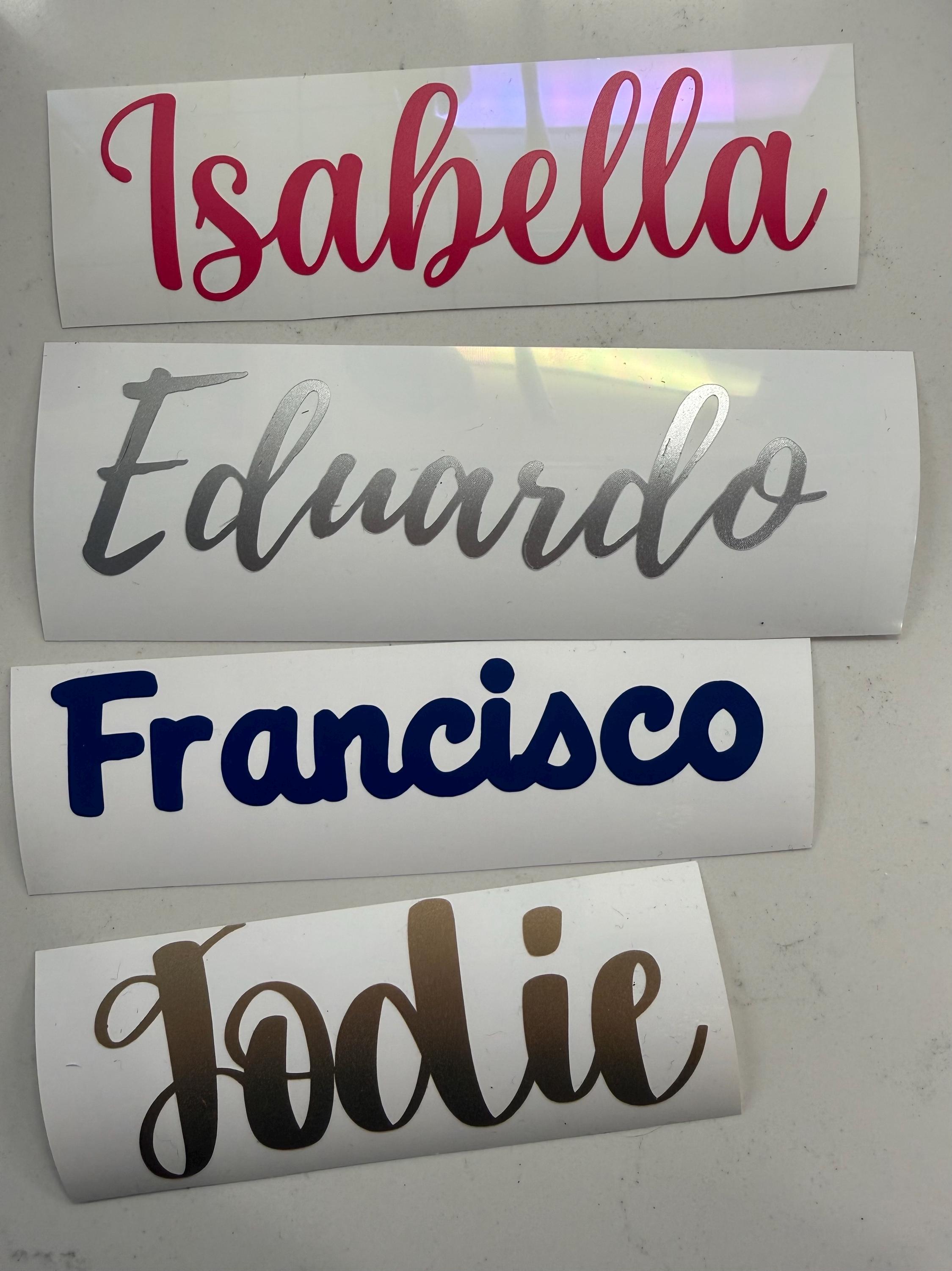 Personalized Text Custom Text Vinyl Decal: Personalized Name or Word Decal - Etsy