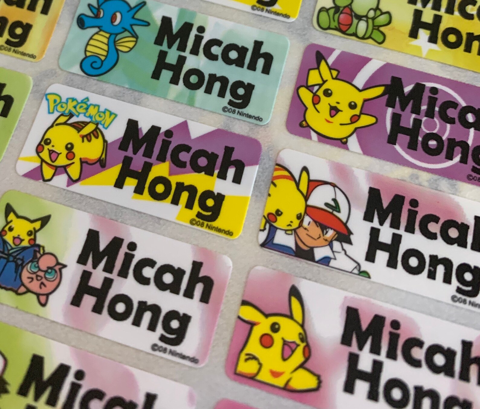 Pikachu Name Tag