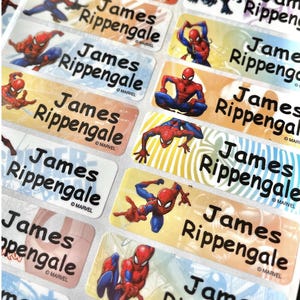kids Name Label School Waterproof Label Daycare Kids Sticker Labels Gift Stickers Personalized Waterproof custom cute superheroe