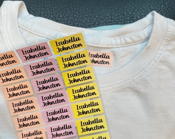 Personalized Iron On Clothing Labels: Waterproof Fabric Name Tags