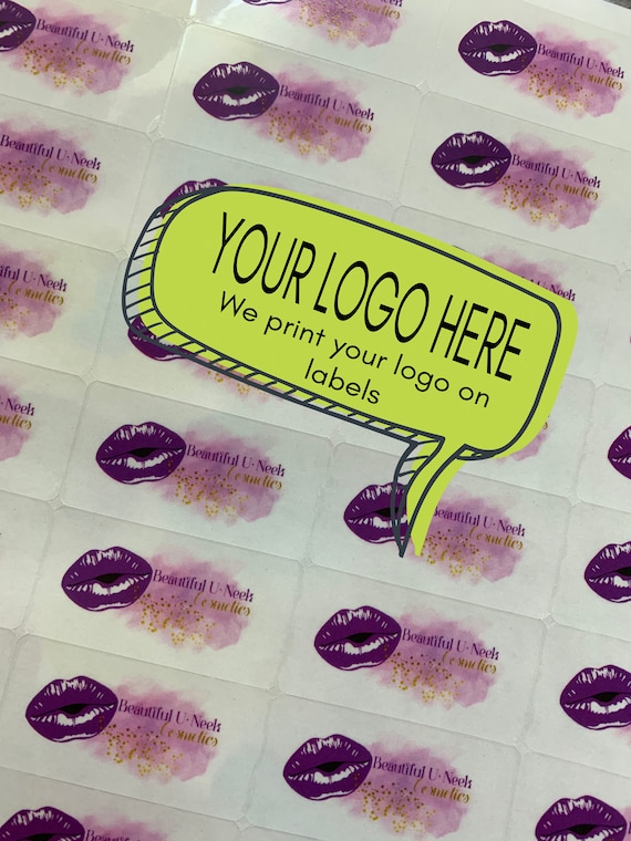 Personalized Clear Cosmetic Labels: custom Logo, Lash, Lip Gloss custom  Stickers
