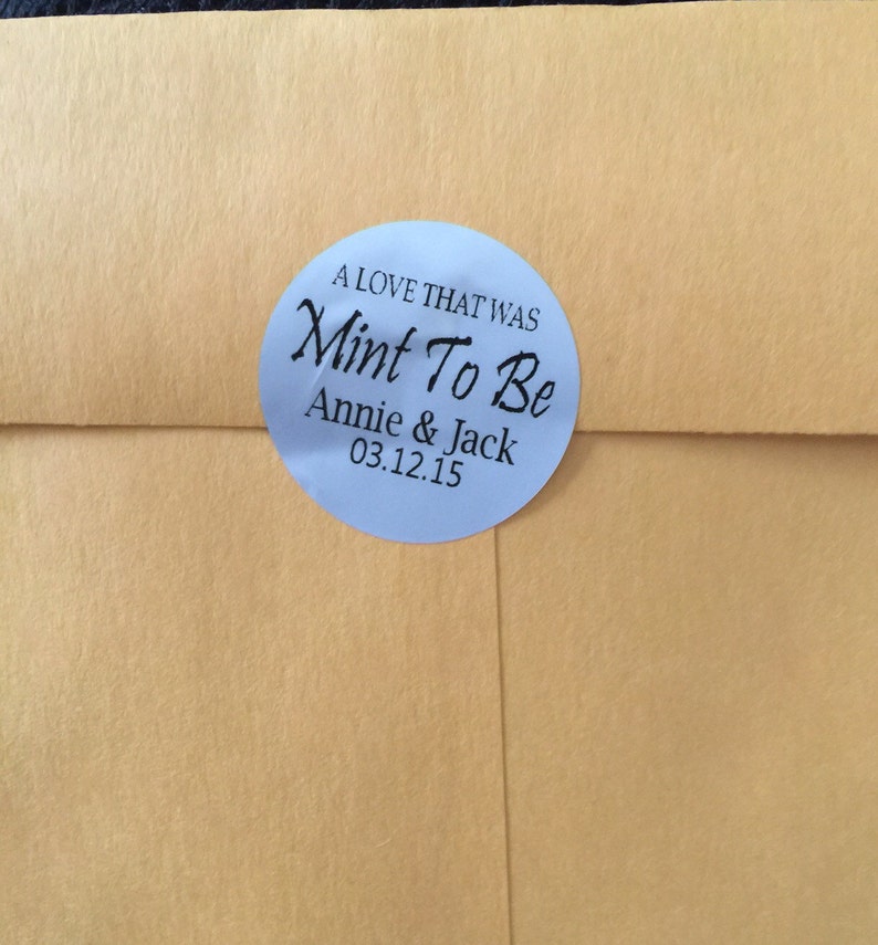Elegant Personalized ROUND wedding label We Print Any Design you Wish To use in wedding favor Wedding Invitation envelope seal