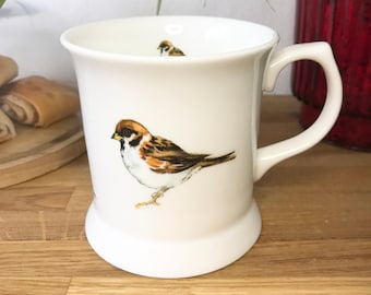 Sparrow Bone China Small Tankard Mug