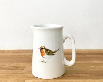Robin Bone China Half Pint Jug | 1/2 Pint Jug