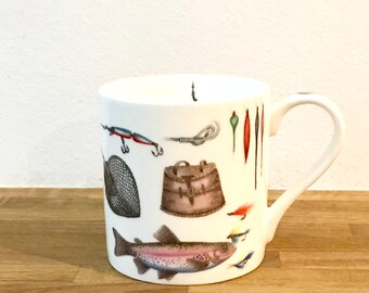 Fishing Bone China Mug, the perfect gift for the keen fisherman or angler.