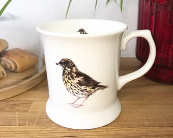 Thrush Bone China Small Tankard Mug