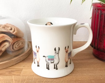 Llama Bone China Small Tankard Mug (style 2)