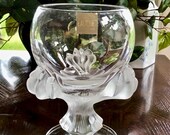 Lalique Bagheera Lion 39 s Paw Vase Excellent Condition Guaranteed Authentic